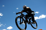 Mountain Biker Blue Sky